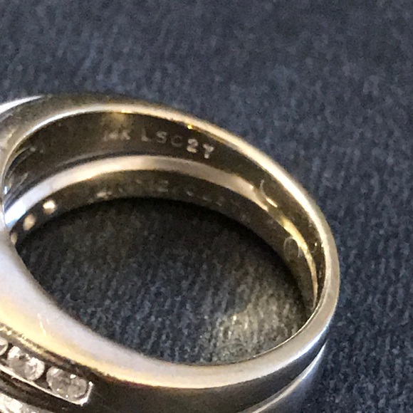 Diamond Engagement and Wedding Band Set - Picture 7 of 7